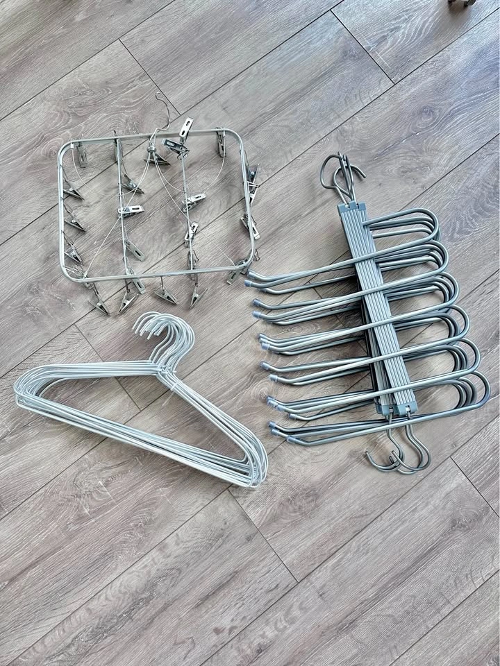 Aluminum Hangers, Pant Racks, and Stainless Steel Sock Rack