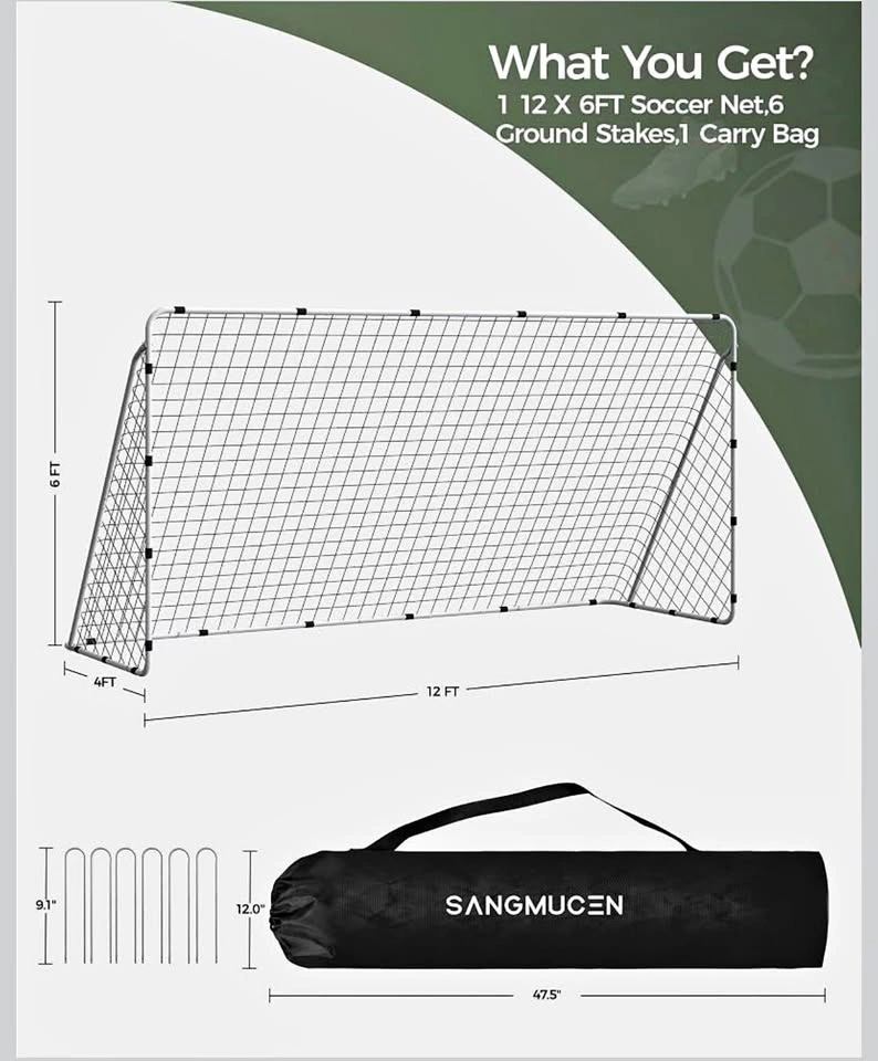 Brand New 12 x 6 ft Soccer Goal for sale