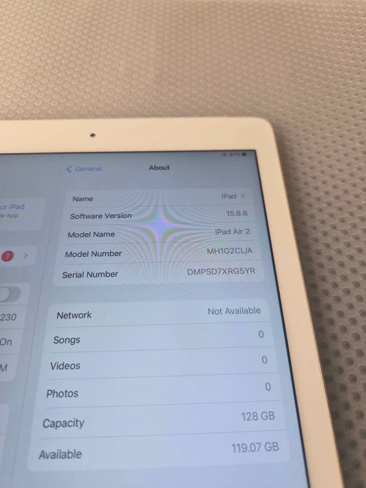 Apple iPad Air 2 128GB Wi-Fi + Cellular | 96% Battery - photo 4
