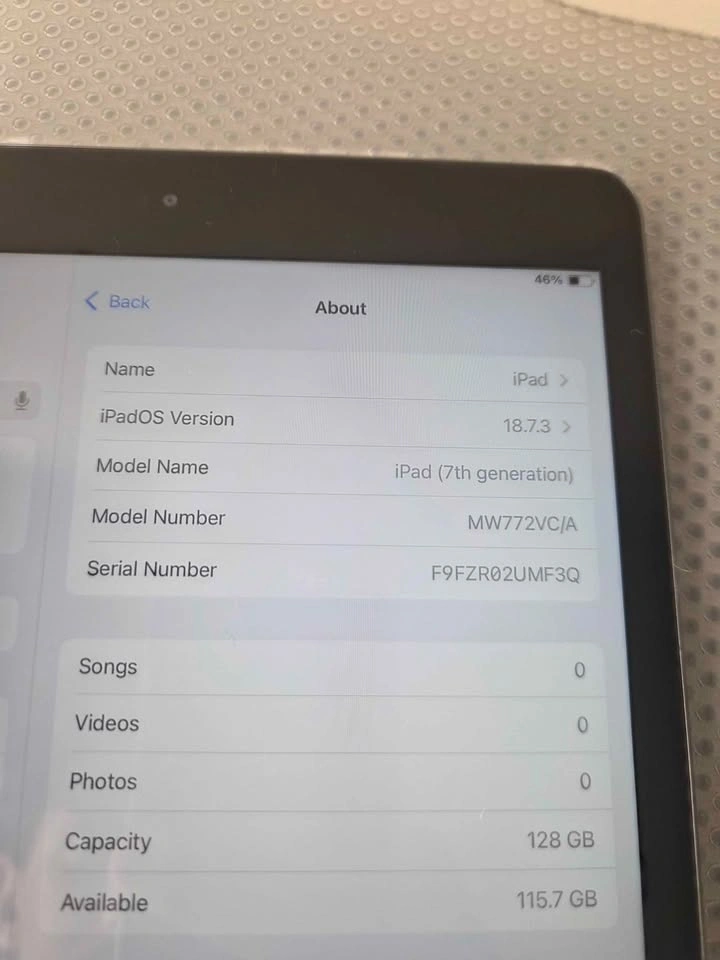 Apple iPad 7th Gen 128GB Wi-Fi | Fully Tested | Great Condition - photo 5