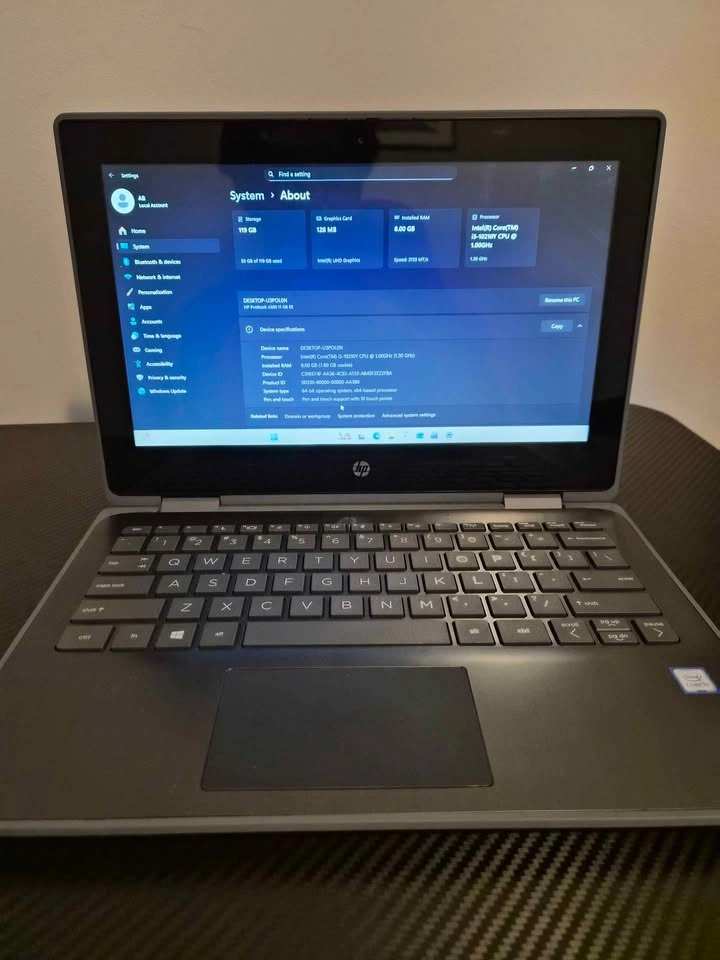HP ProBook x360 11 G6 EE – i5, 8 GB RAM, 128 GB SSD – Touchscree - photo 2