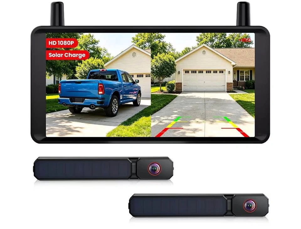 AUTO-VOX 2 Solar Wireless Backup Camera: Dual Antenna