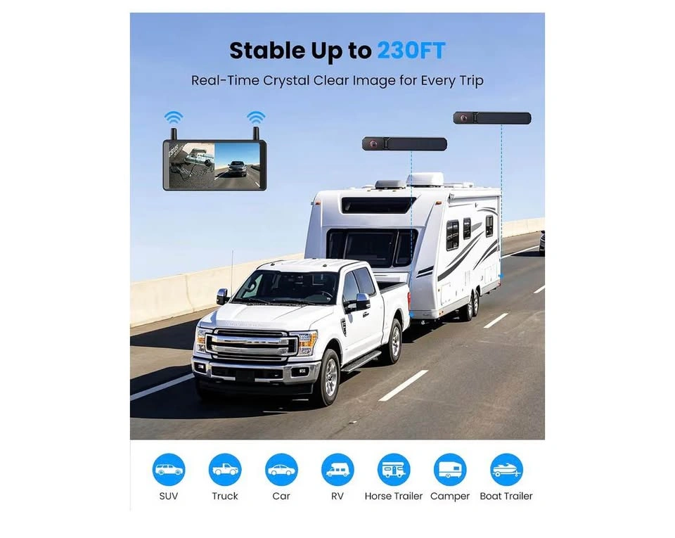 AUTO-VOX 2 Solar Wireless Backup Camera: Dual Antenna - photo 4