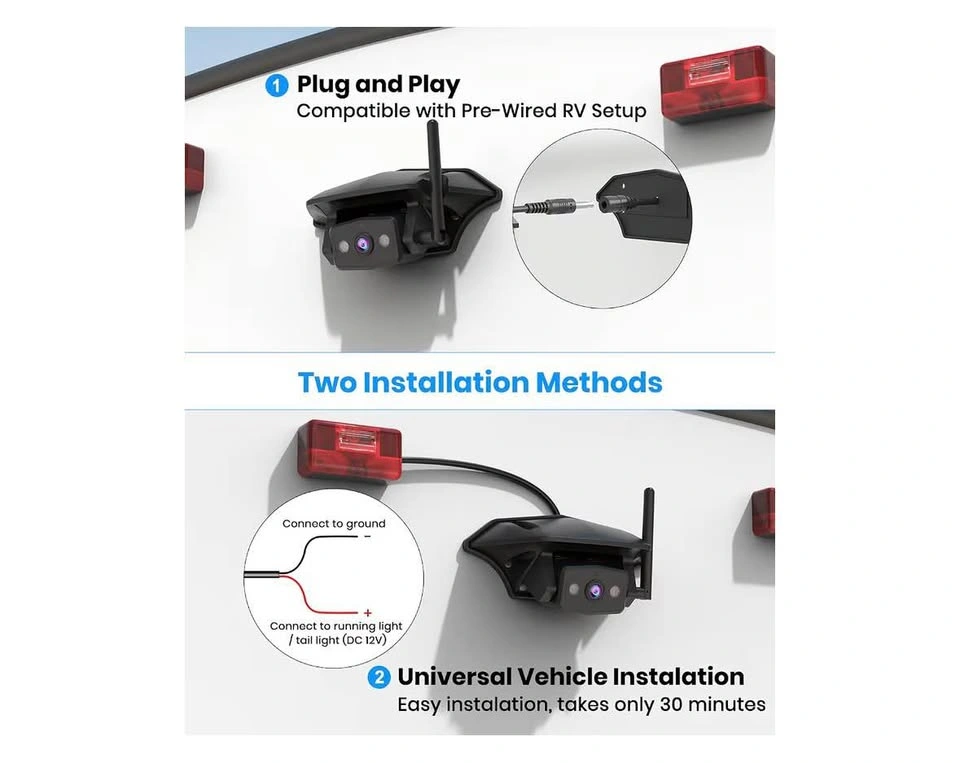AUTO-VOX RV Wireless Backup Camera 1080P 7.2" DVR System - photo 2