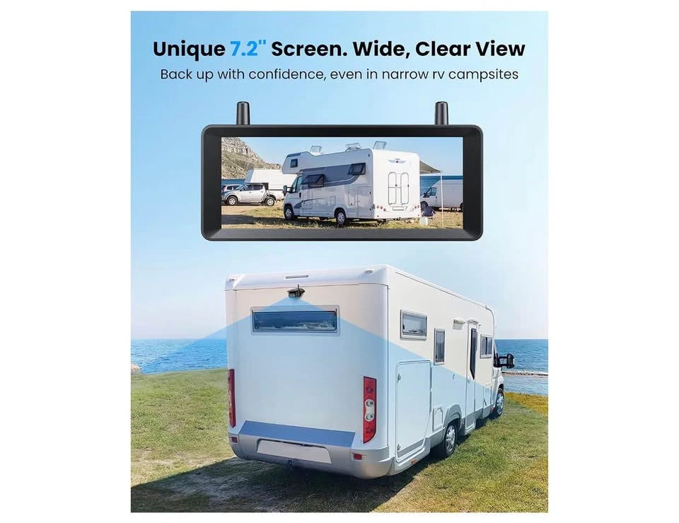 AUTO-VOX RV Wireless Backup Camera 1080P 7.2" DVR System - photo 4