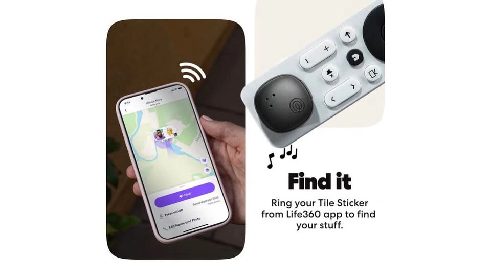 Tile by Life360 Sticker Bundle - 4 Pack Bluetooth Tracker - photo 3