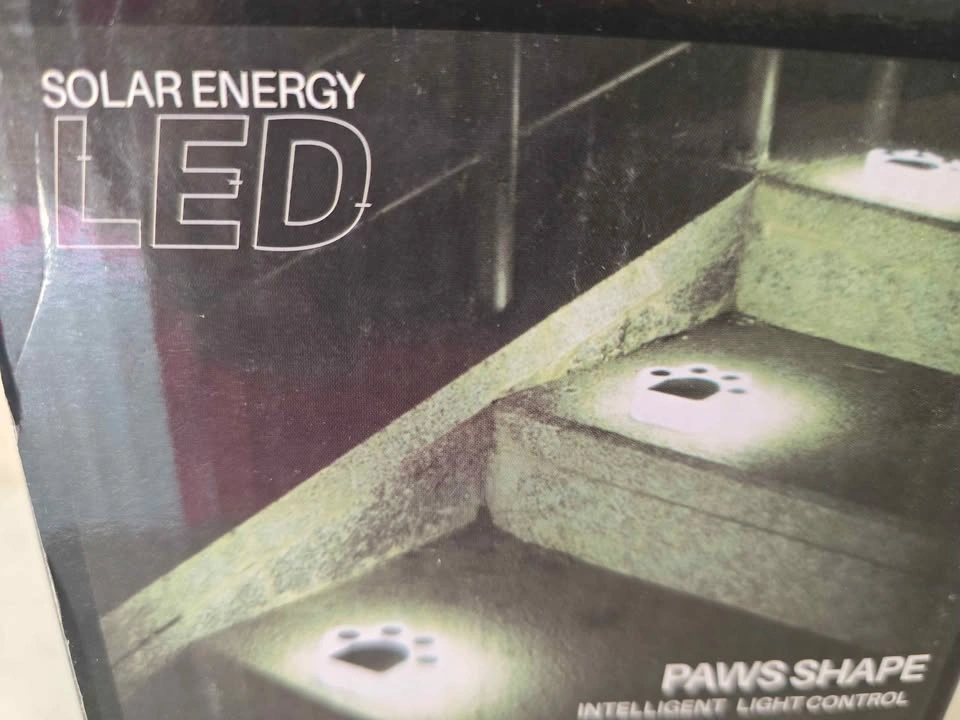 Brand new 4 Solar Energy LED Paw Shape Garden Lights($20) - photo 3