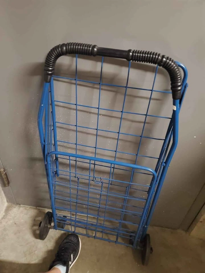 Folding Metal Shopping Cart - photo 2