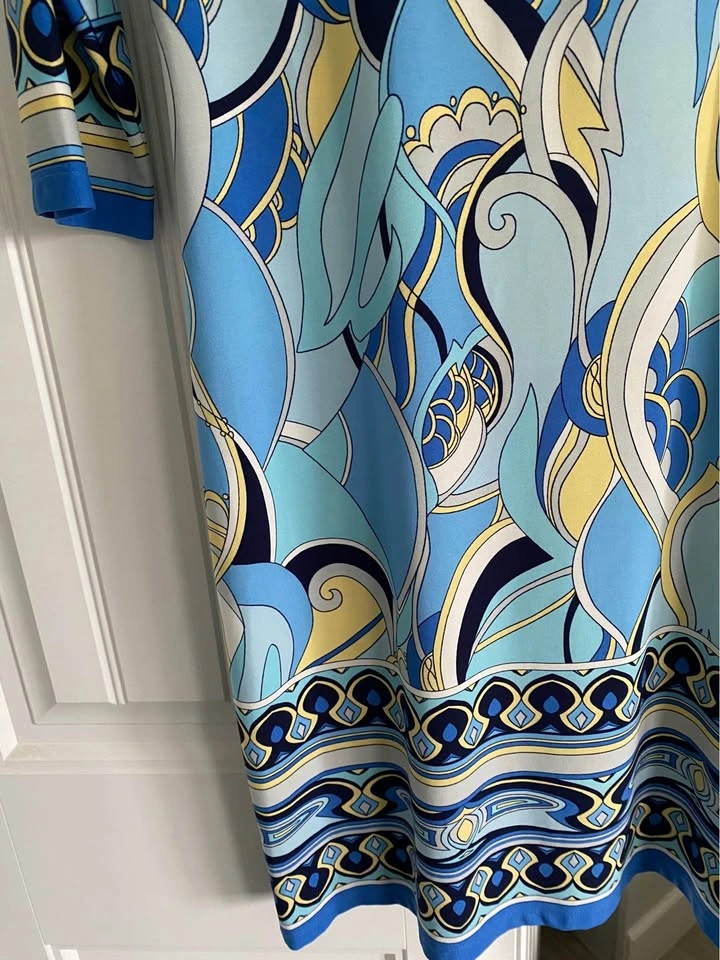 Pucci Style 3/4 Sleeve Shift Dress - photo 2