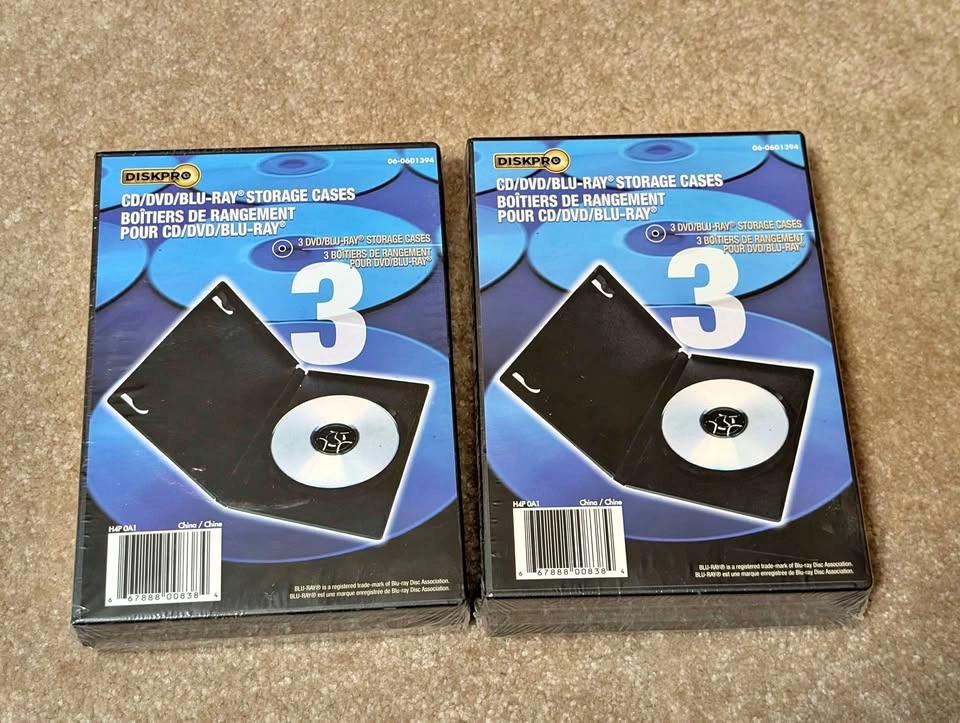 Unopened Diskpro CD/DVD/Blu-ray Storage Cases