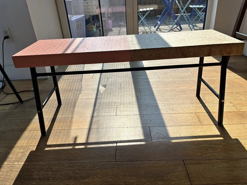 IKEA SINNERLIG cork coffee table / bench by Ilse Crawford