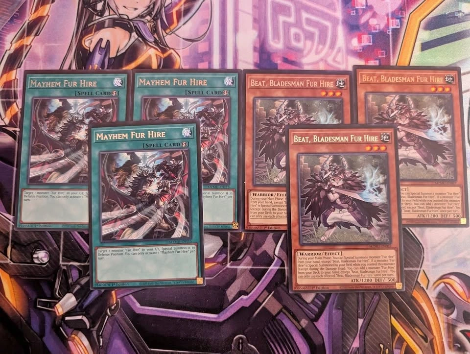 Yu-Gi-Oh! Fur Hire Core Playsets (6 Cards)