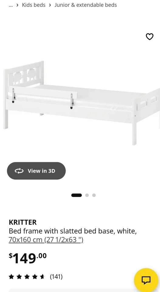 Ikea Kids bed in white colour - photo 2