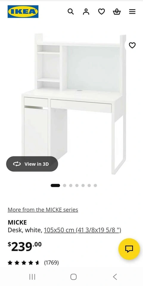 Ikea desk in black colour - photo 2