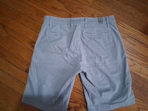 AG Adriano Goldschmied The Griffin Men's Solid Gray Chino Shorts - photo 2
