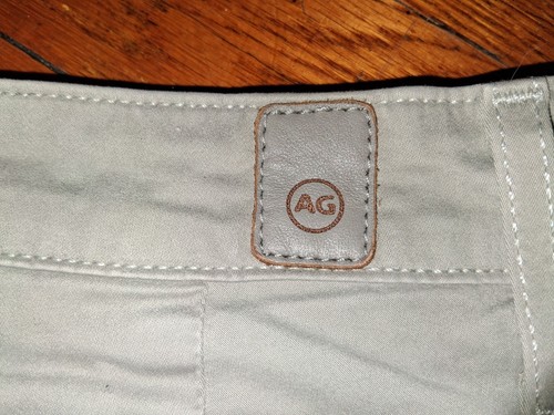 AG Adriano Goldschmied The Griffin Men's Solid Gray Chino Shorts - photo 3