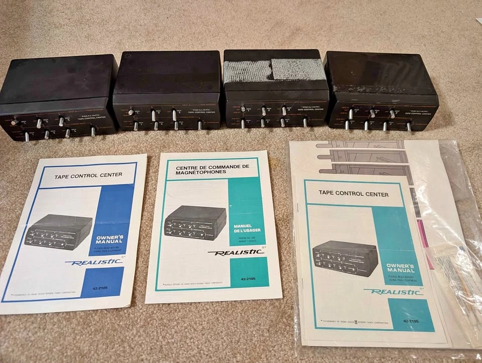 Lot of 4 Realistic Tape Control Centers Model 42-2105