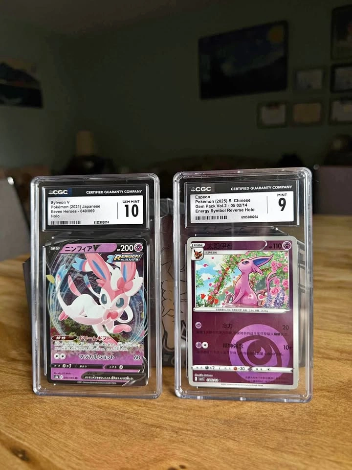 Sylveon V & Espeon CGC SLABS