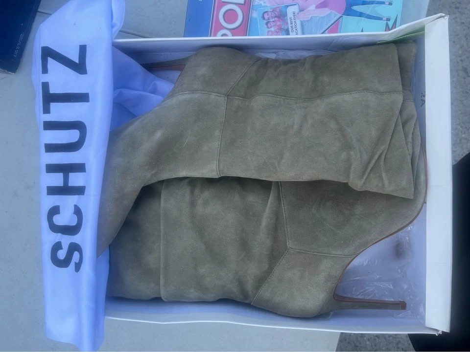 Schutz Ashlee Suede Slouch Boots - Pickup Only - photo 2