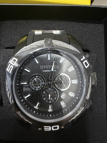 Invicta Bolt Vanguard Men's Watch - 50mm, Steel, Black (34145)