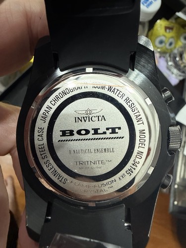 Invicta Bolt Vanguard Men's Watch - 50mm, Steel, Black (34145) - photo 3