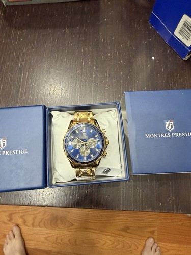 INVICTA Montres Prestige Men 44.5mm Gold Blue Dial Watch - photo 2