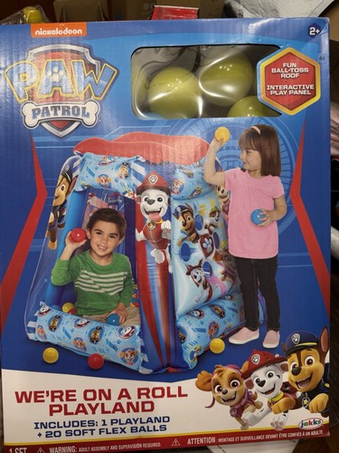 Paw Patrol PAW PLAYLAND inflatable Ball Pit with 20 Balls