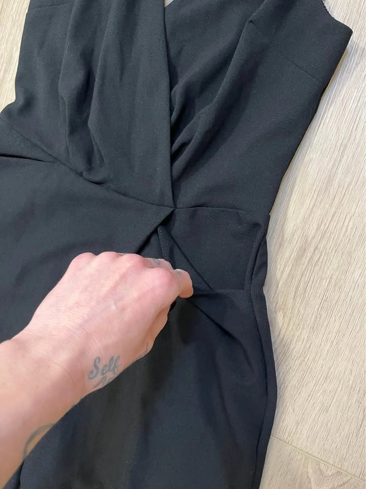 ASOS Black Sleeveless Crossover Jumpsuit - Size 2 - photo 3