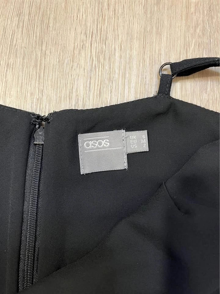 ASOS Black Sleeveless Crossover Jumpsuit - Size 2 - photo 4