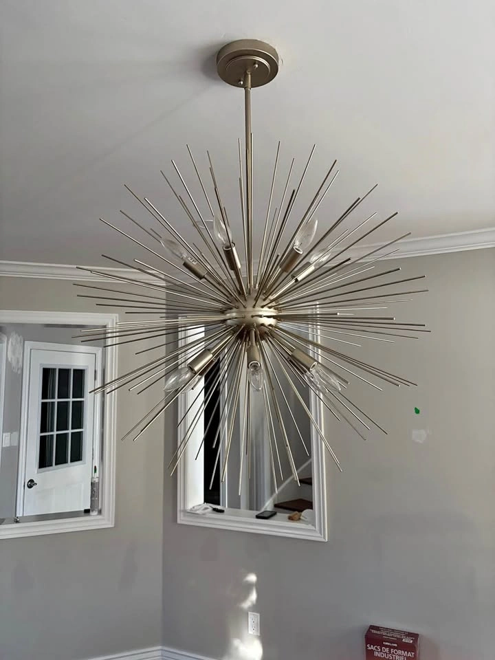 Vintage style mcm sputnik pendant light