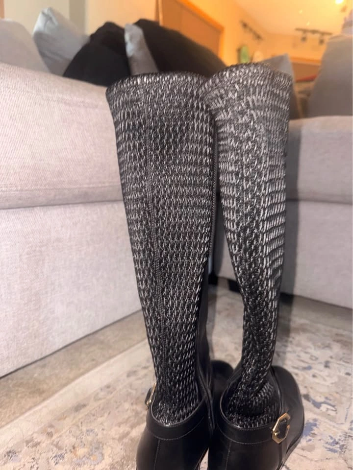 Cole Haan Black Leather Tall Boots - photo 2