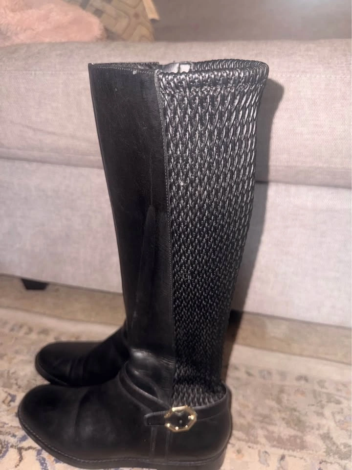 Cole Haan Black Leather Tall Boots - photo 4