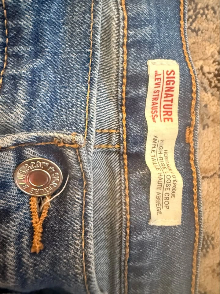Signature by Levi Strauss & Co. Heritage High-Rise Crop Jeans - photo 2
