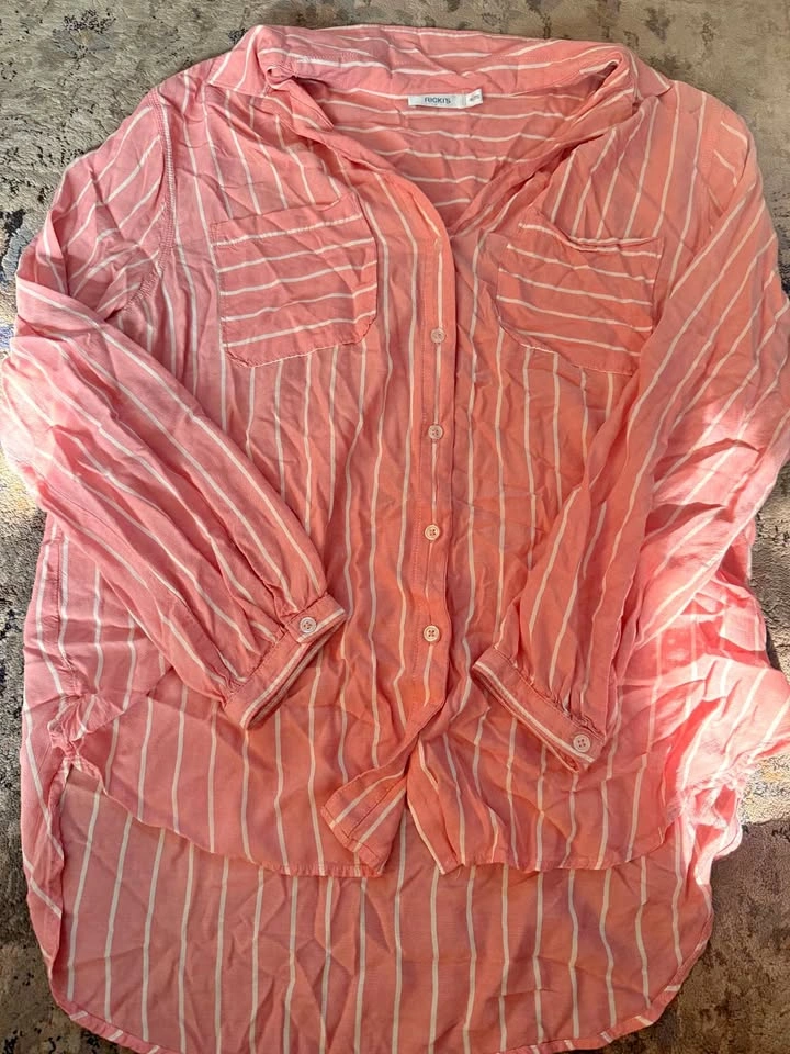 Ricki's Pink Striped Button-Down Shirt