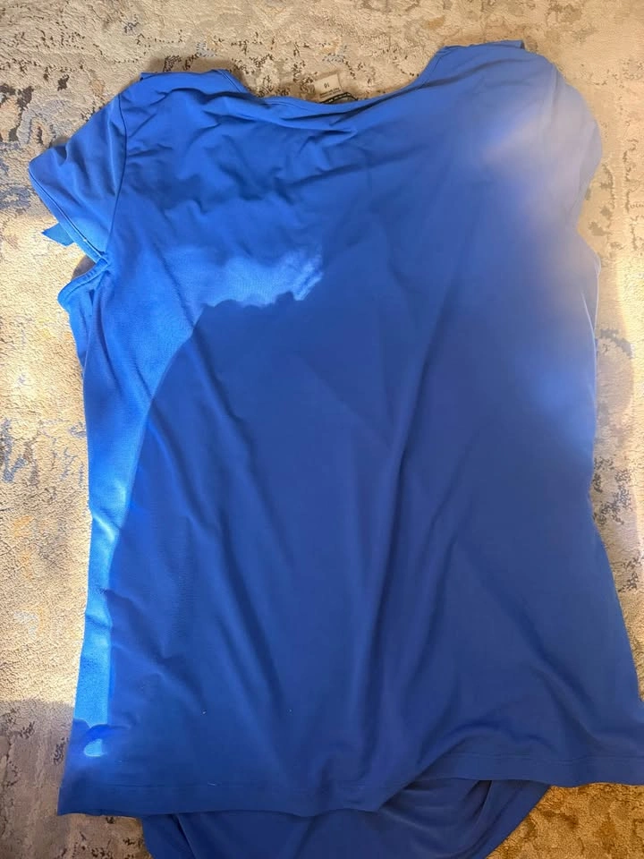 Bianca Nygård Blue Cowl Neck Top - photo 4