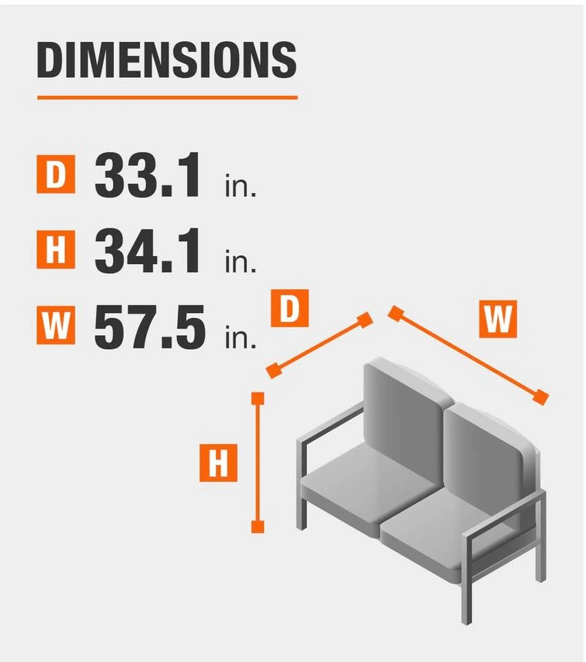 Outdoor All Weather Patio Loveseat - photo 3