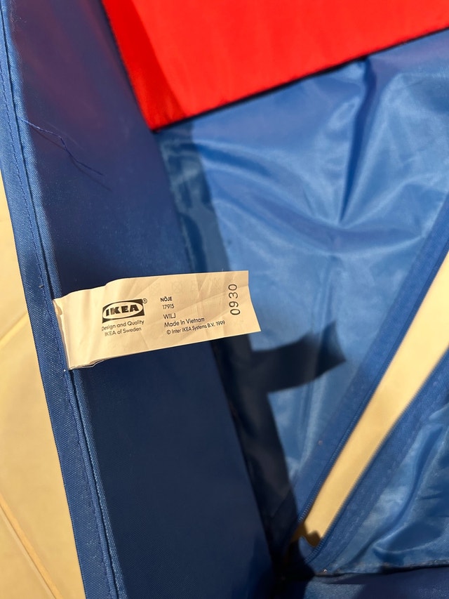 IKEA NÖJE Toy Storage Box with Lid – Blue/Red - photo 4