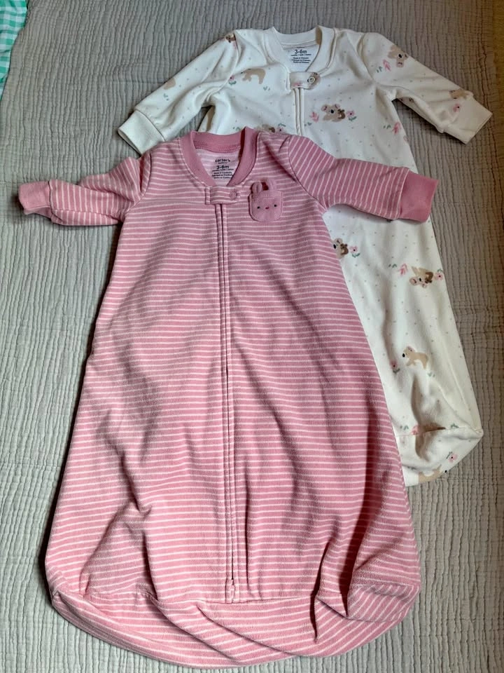 Baby girl sleep sacks 3-6 months