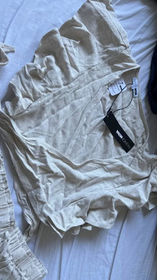 Linen Short Set (Oatmeal) NEW image indicator(7)