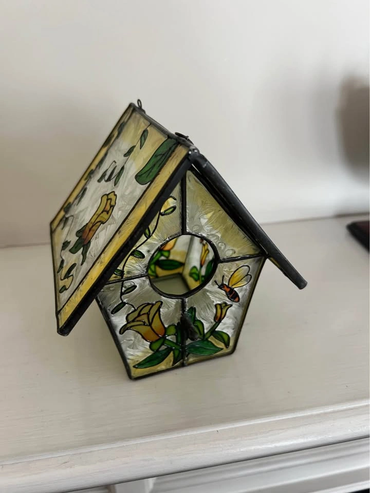 Stained glass decorative bird houses - photo 3