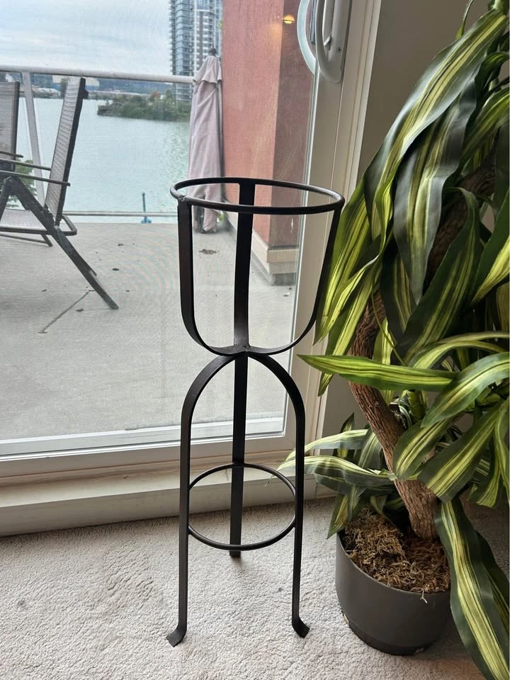 Wrought iron plant stand