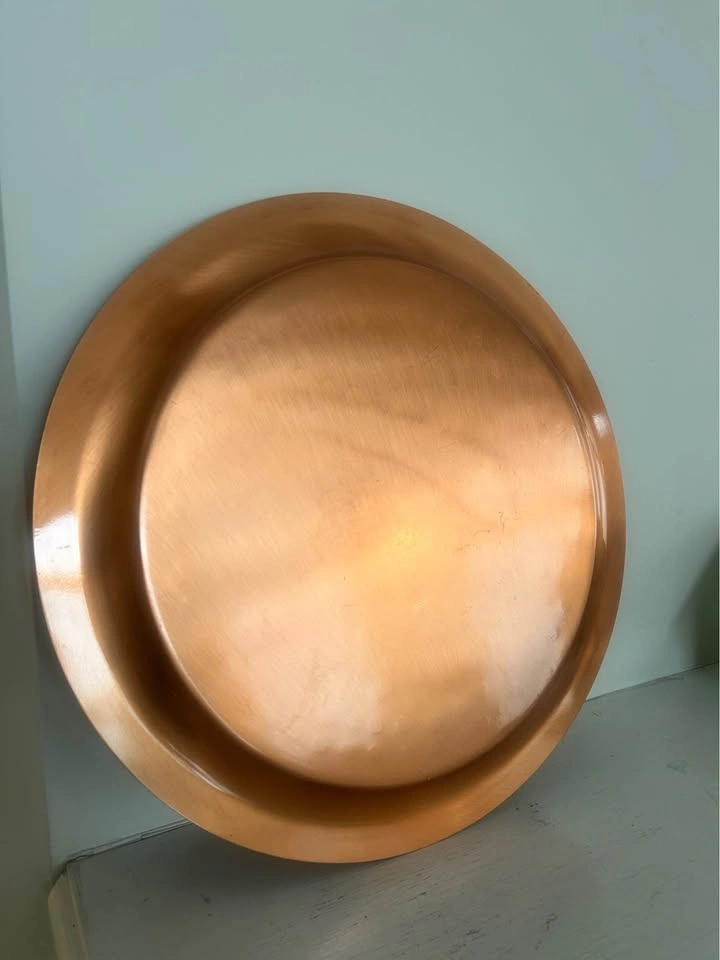 Copper tray and teapot - photo 2