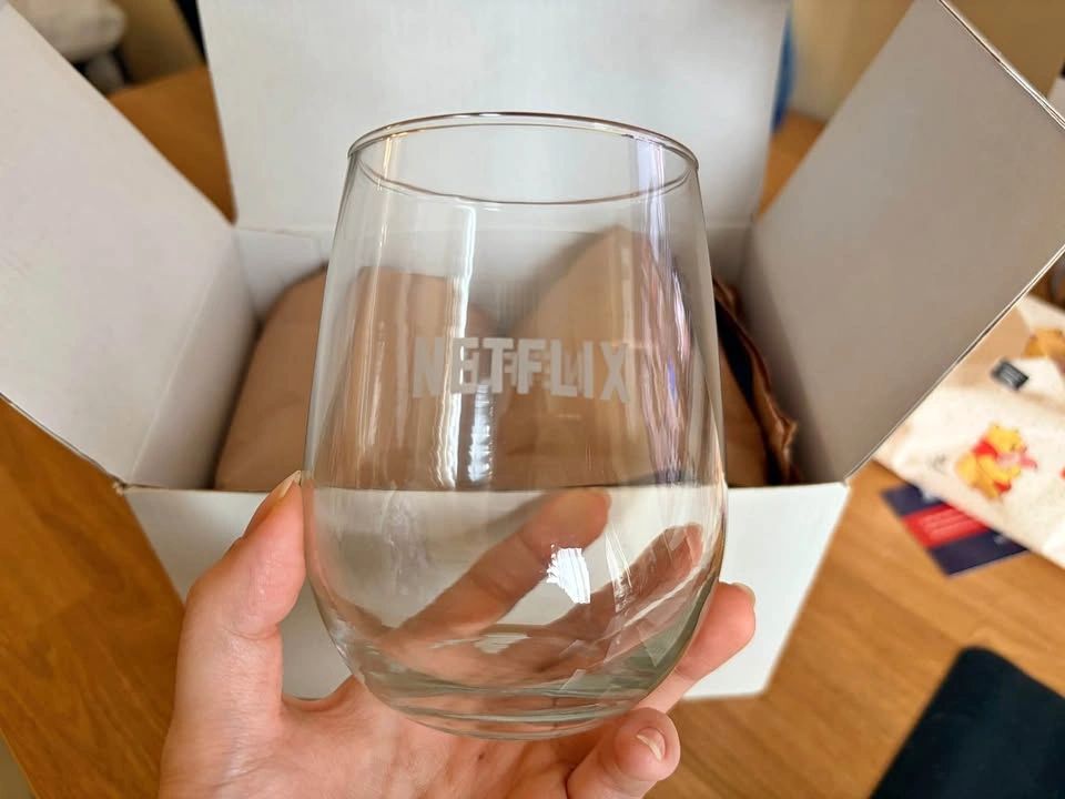 Netflix Stemless Wine Glasses - Set of 2