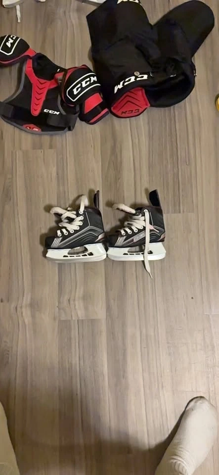 Bauer Ice Skates and CCM Hockey Protective Gear