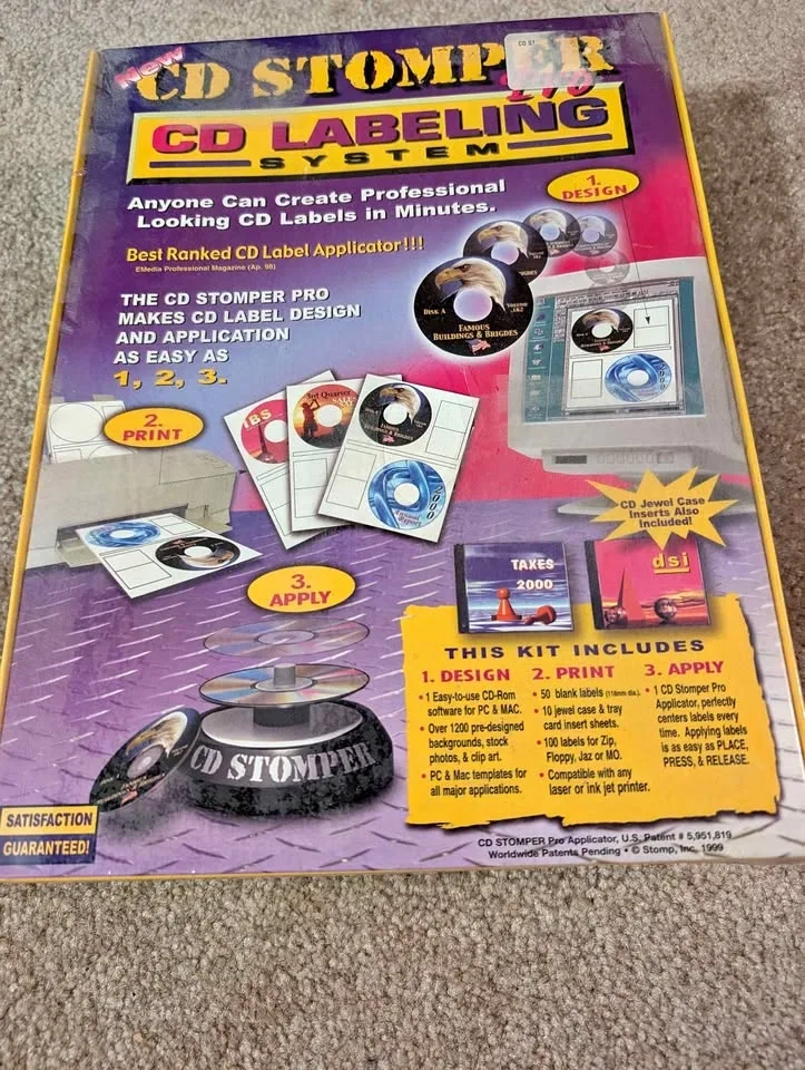 Unopened CD Stomper Pro CD Labeling System