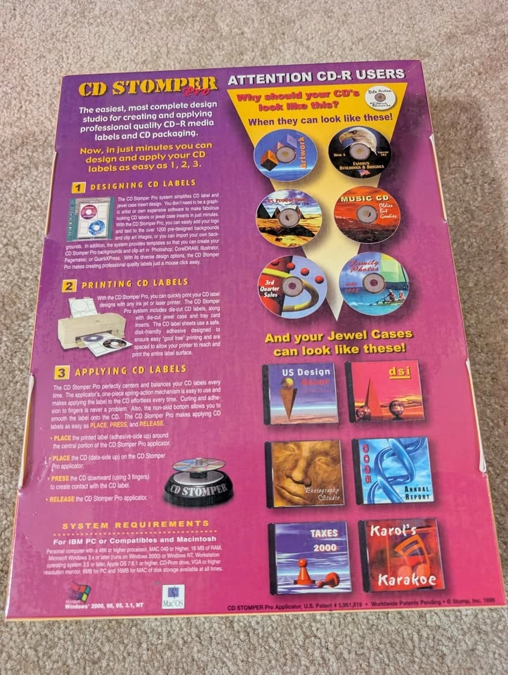 Unopened CD Stomper Pro CD Labeling System - photo 2