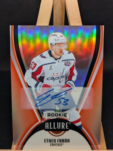 2025-26 Upper Deck Allure Ethan Frank 135 Red Rainbow Auto (RC)