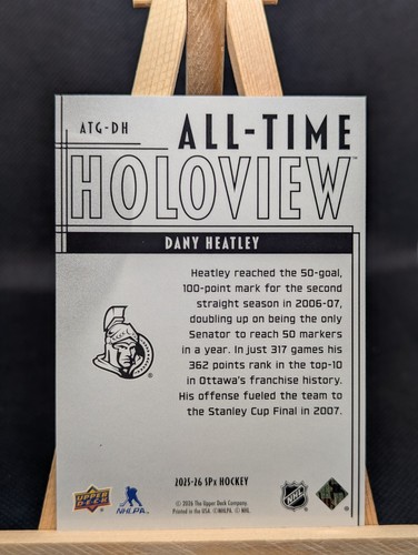 2025-26 SPx Dany Heatley All-Time Holoview Ottawa Senators - photo 2