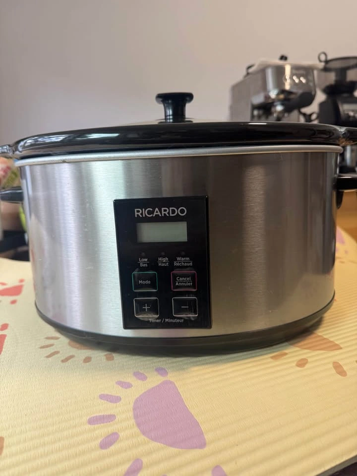 RICARDO 6-Qt Programmable Digital Slow Cooker – Like New - photo 3