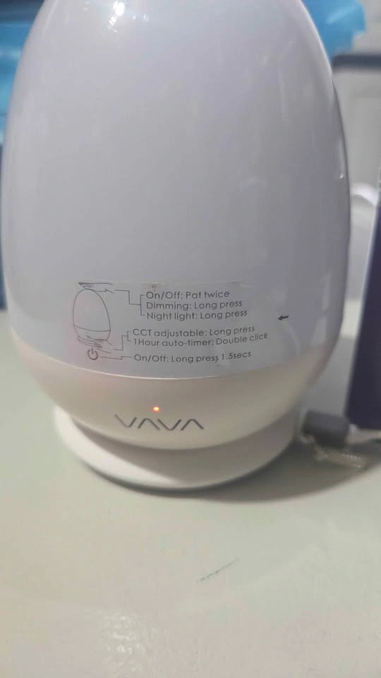 VAVA Baby Night Light rechargeable battery with base - photo 2